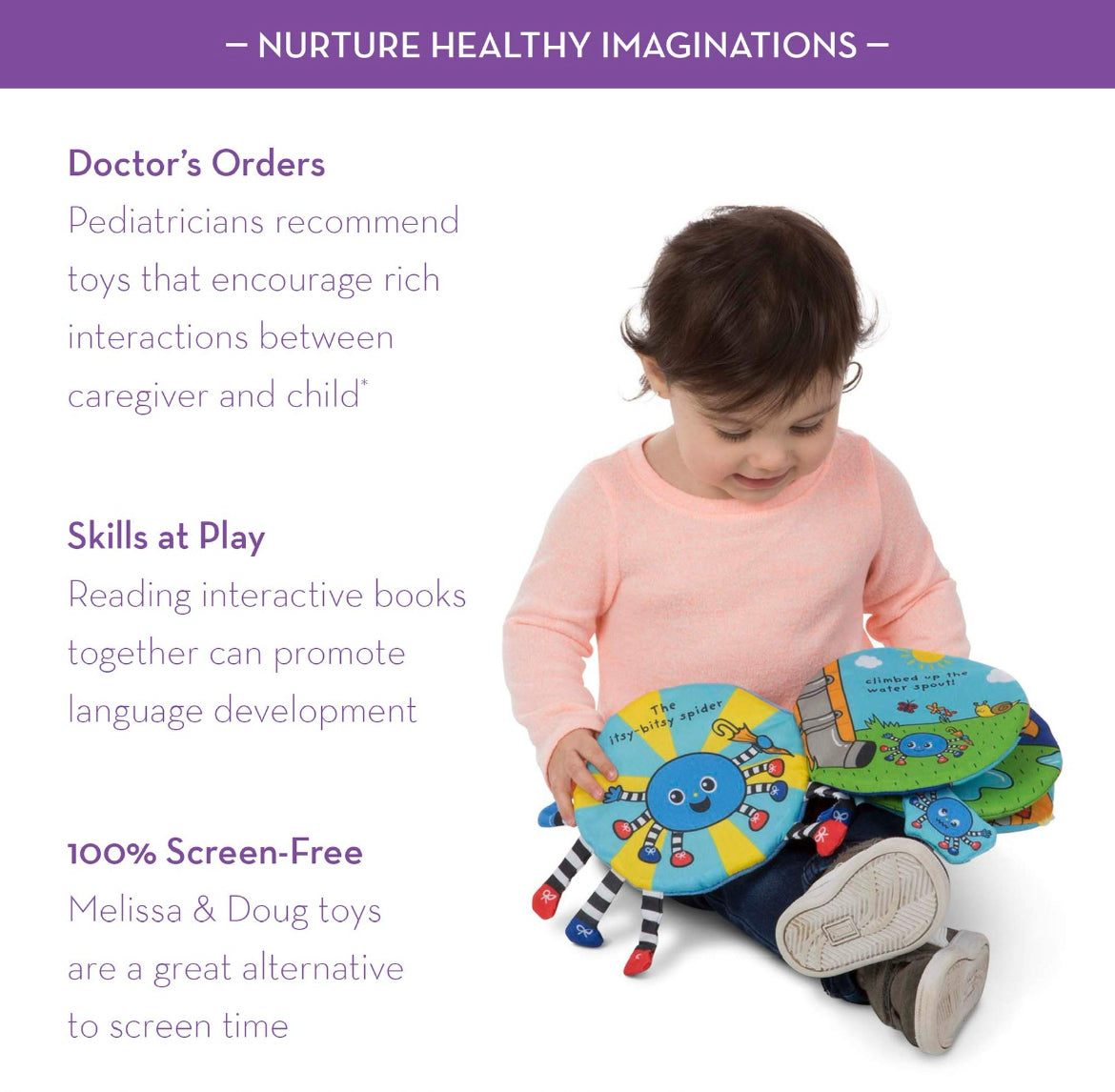 Melissa & Doug Itsy Bitsy Spider Soft Activity Book