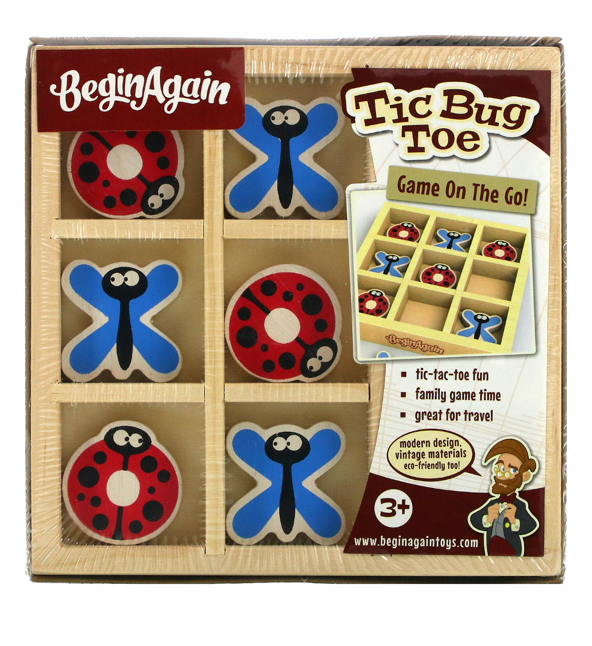 Tic Bug Toe Game On The Go, Set of 11 Pieces