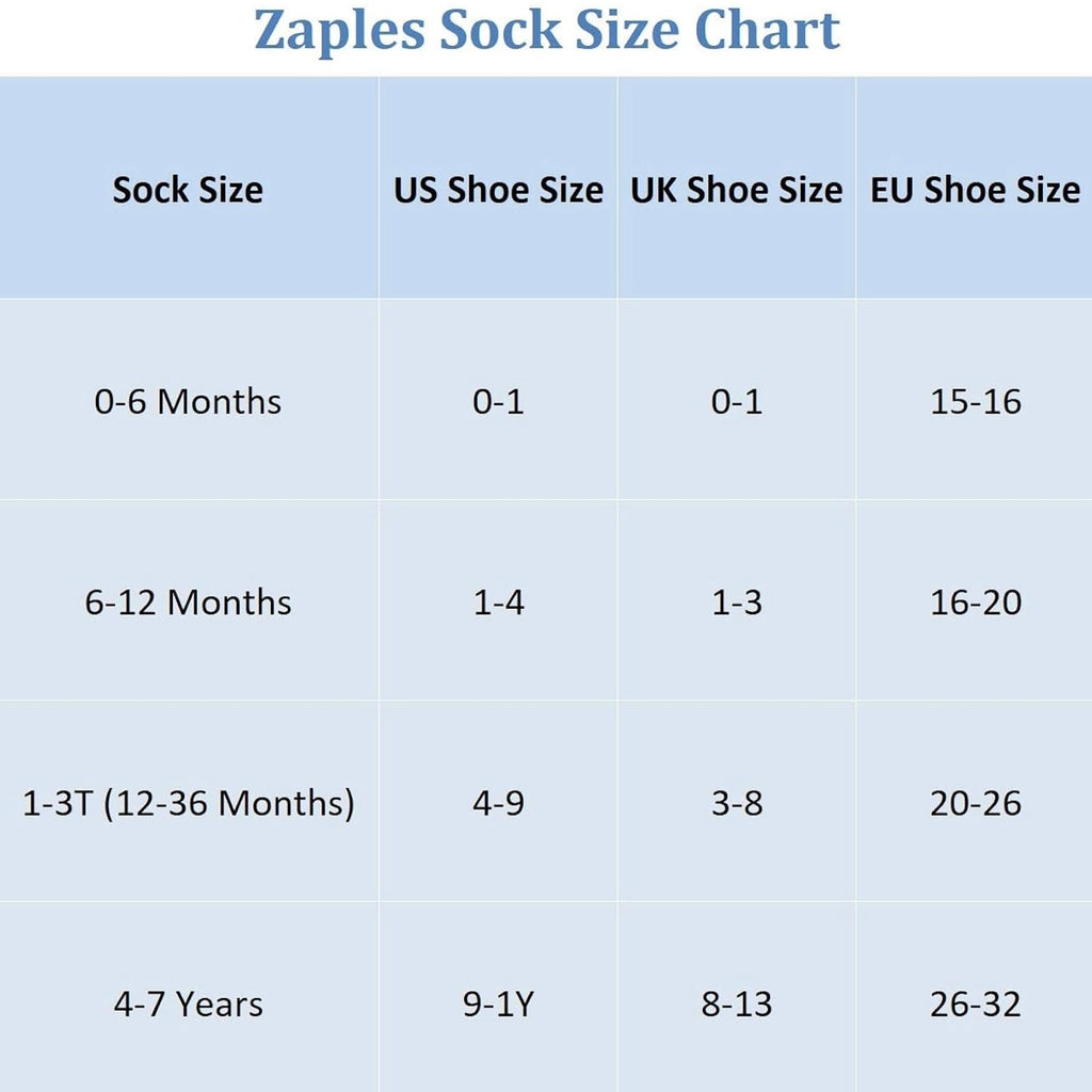 Zaples Baby Non Slip Grip Ankle Baby Socks With Non Skid Soles - 12 Pairs