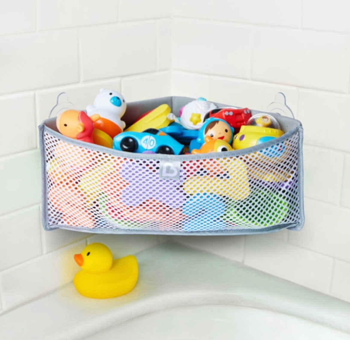 Munchkin High 'N Dry Corner Bath Organizer - Grey