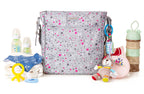 Little Story Star Diaper Bag - Grey