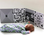 My Little Learner Black & White High Contrast Baby Sensory Fold Out Board Book