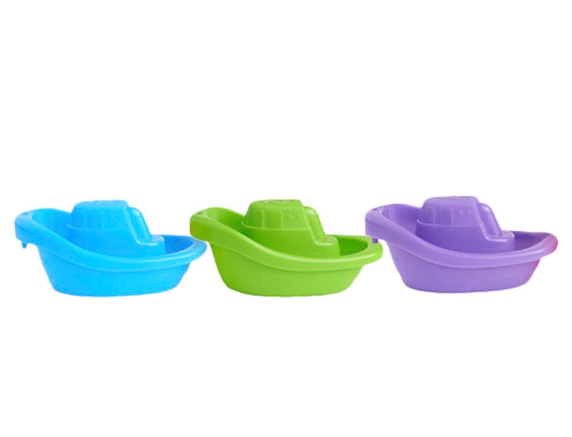 Munchkin Little Boat Train Bath Toys - Pack Of 3 Pieces