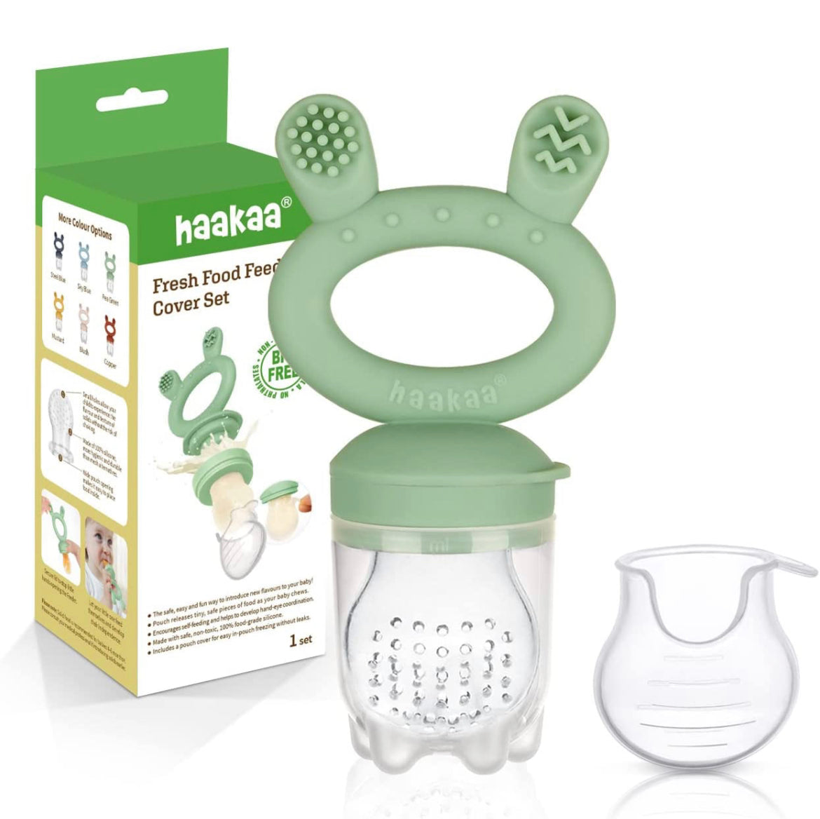 Haakaa Baby Fruit Food Feeder Pacifier Milk Frozen Set