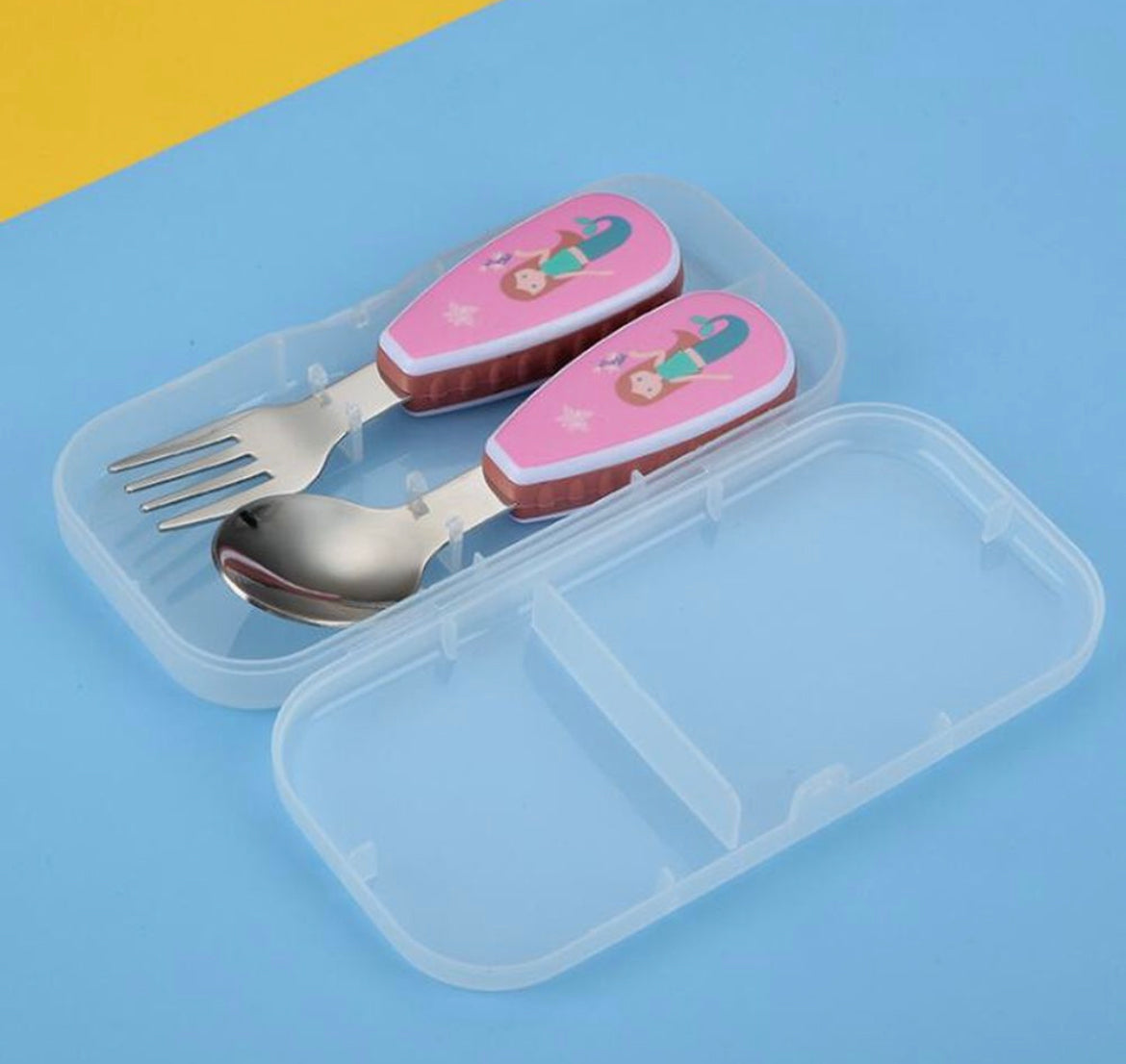 Rainbow Skool Kids Spoon & Fork Set