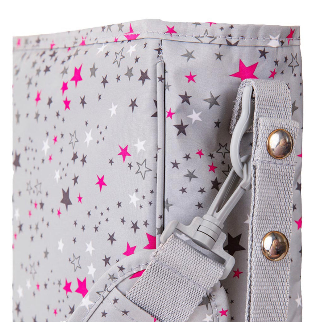 Little Story Star Diaper Bag - Grey