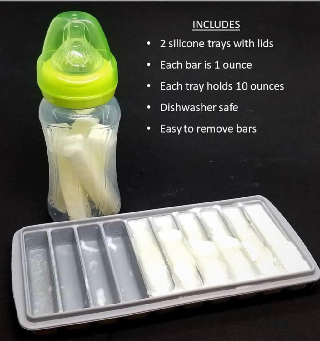 Tiny Tot Breast Milk Freezer Storage Trays - Pack of 2