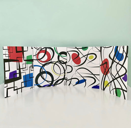 My Little Learner High Contrast Pattern Tummy Time Sensory Fold Out Board Book