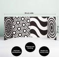 My Little Learner Black & White High Contrast Baby Sensory Fold Out Board Book