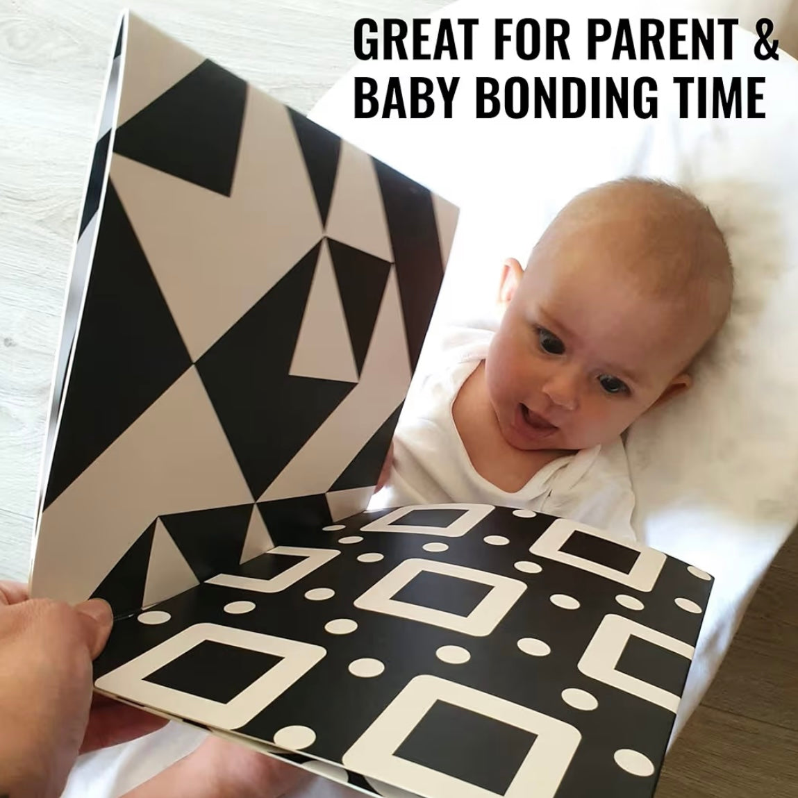 Repeak Sensory Stand Up Board - Black & White High Contrast Shapes