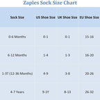 Zaples Baby Non Slip Grip Ankle Baby Socks With Non Skid Soles - 12 Pairs