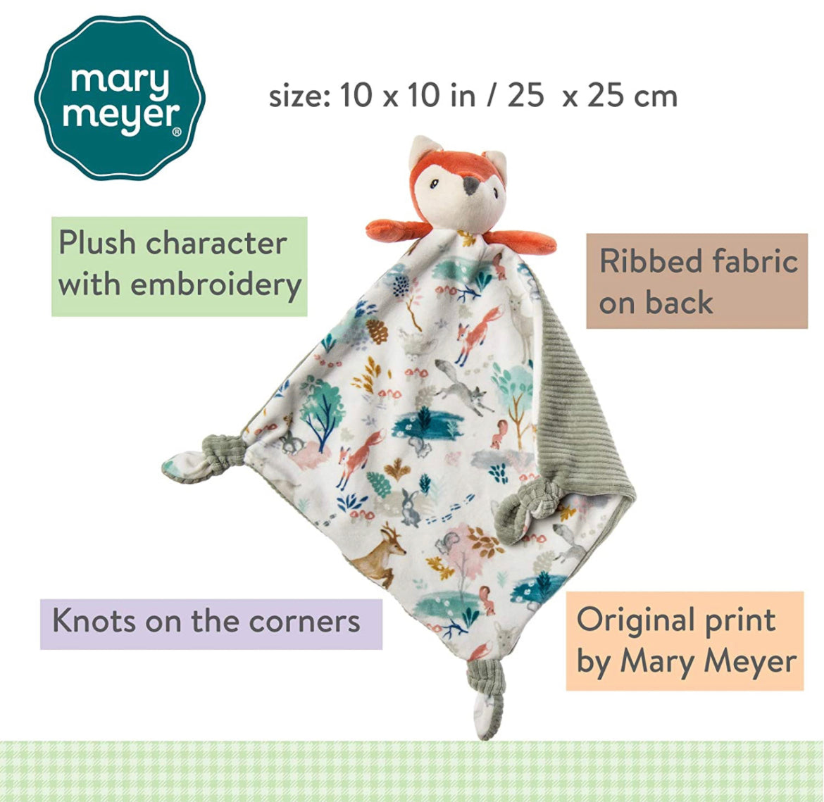 Mary Meyer Little Knottie Lovey Soft Security Blanket