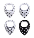 Tiny Toes Baby Bibs Set of 4