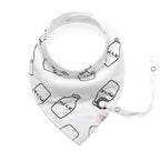 Tiny Toes Baby Bib With Pacifier String