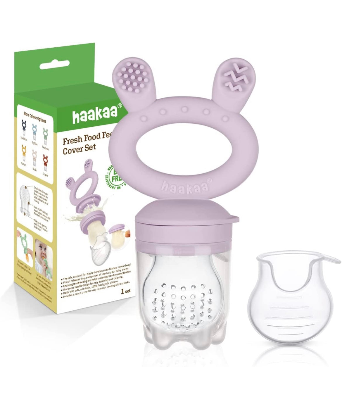 Haakaa Baby Fruit Food Feeder Pacifier Milk Frozen Set