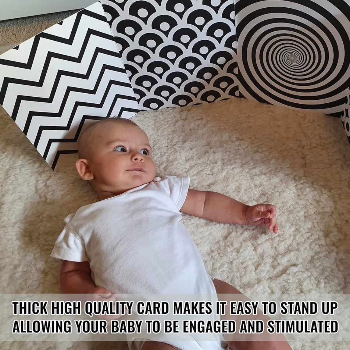 Repeak Sensory Stand Up Board - Black & White High Contrast Shapes