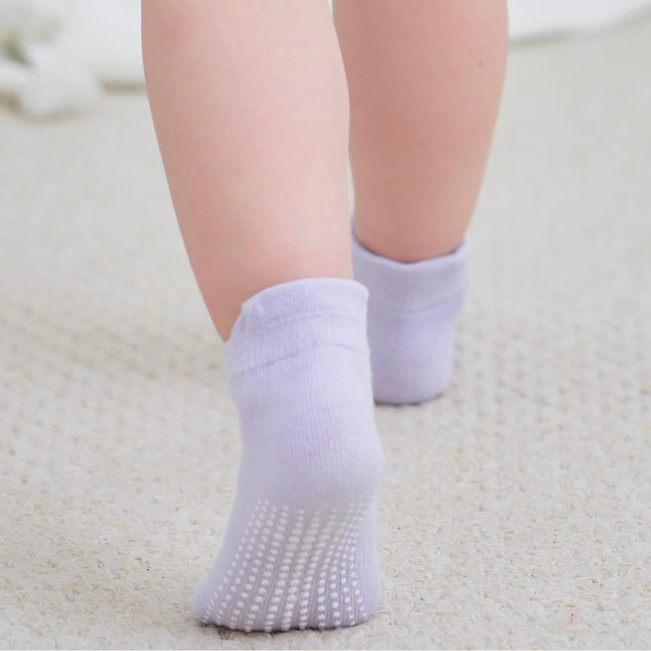 Zaples Baby Non Slip Grip Ankle Baby Socks With Non Skid Soles - 12 Pairs
