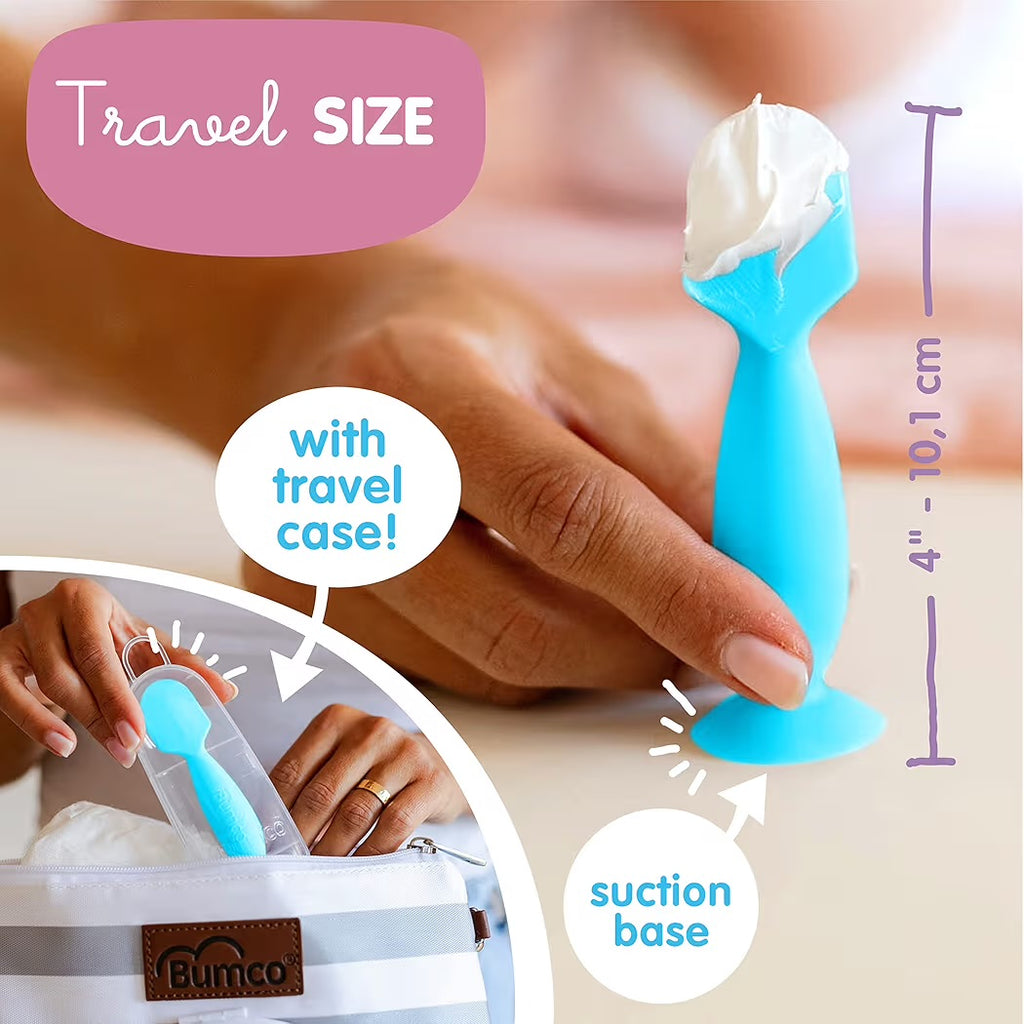 Bumco Mini Baby Diaper Cream Blue Spatula with Case