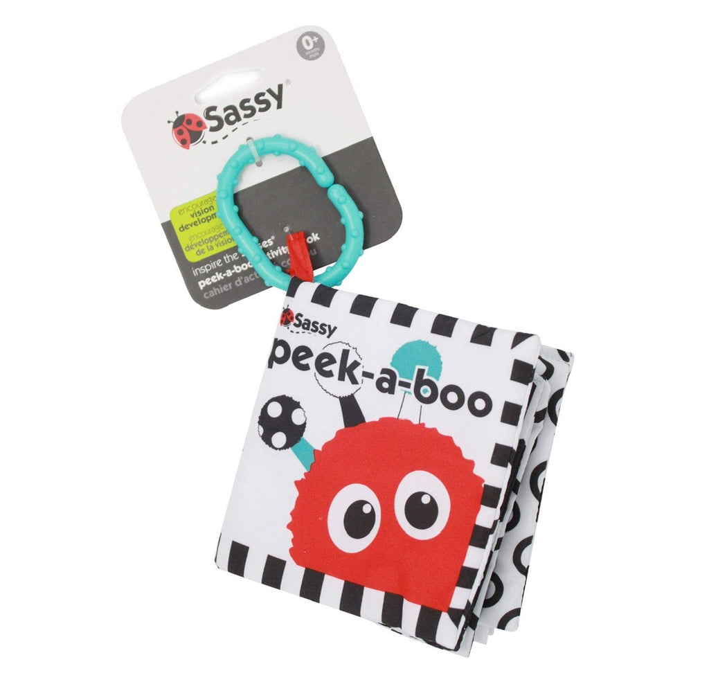 Sassy Black & White Peek a Boo Book