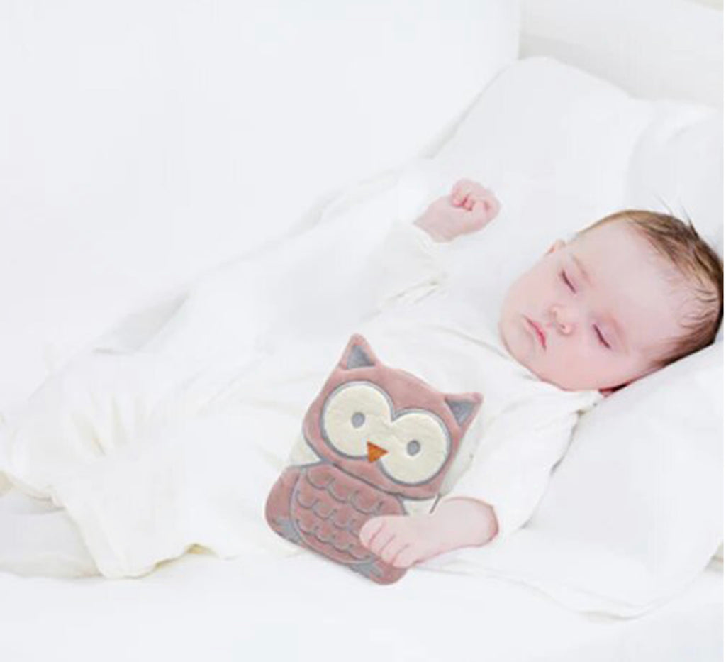 Babyjem Cherry Seeds Filled Velvet Colic Pillow Owl