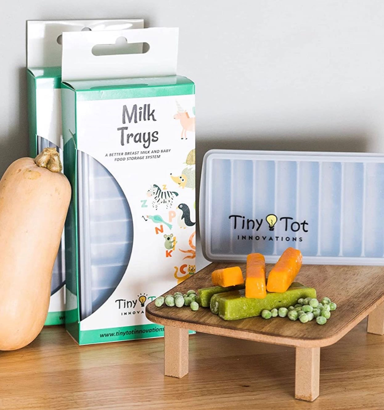 Tiny Tot Breast Milk Freezer Storage Trays - Pack of 2