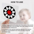 Beiens Visual Stimulus 20 Durable Double Sided Cards For 3-6 Months