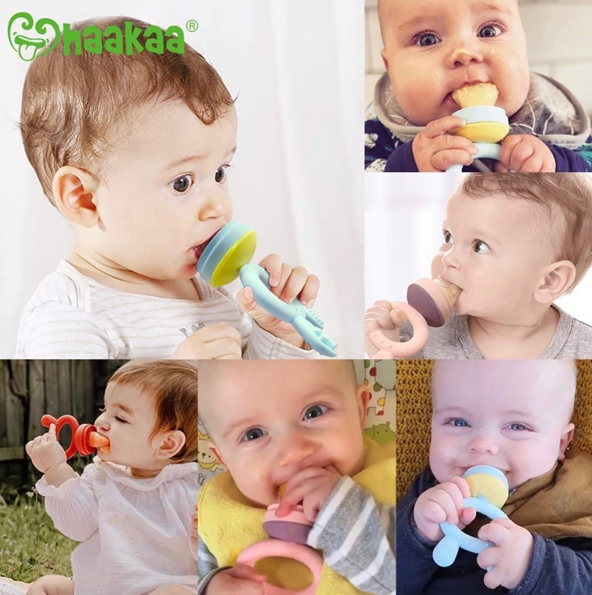 Haakaa Baby Fruit Food Feeder Pacifier Milk Frozen Set