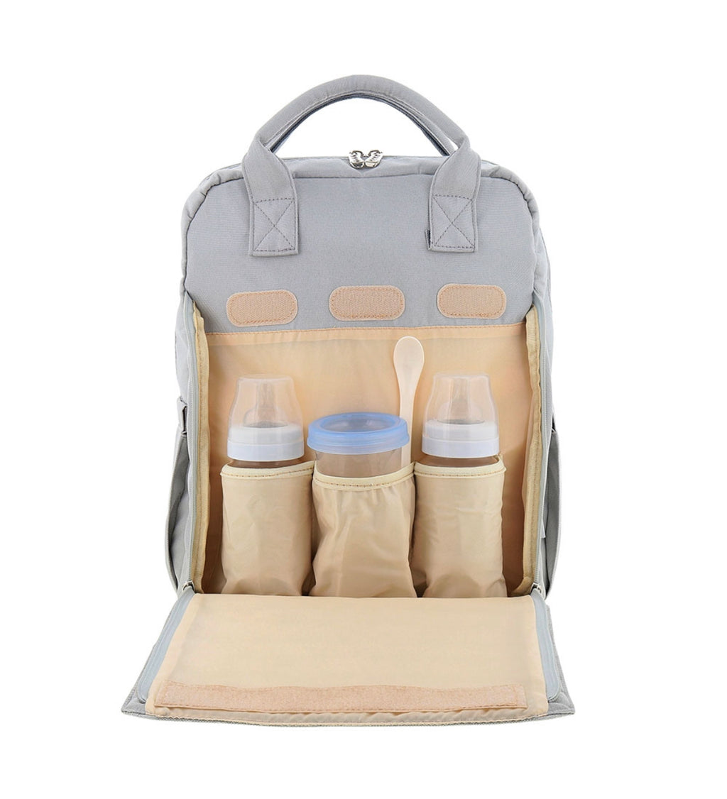 Bumble & Bird Multifunctional Diaper Backpack - Grey