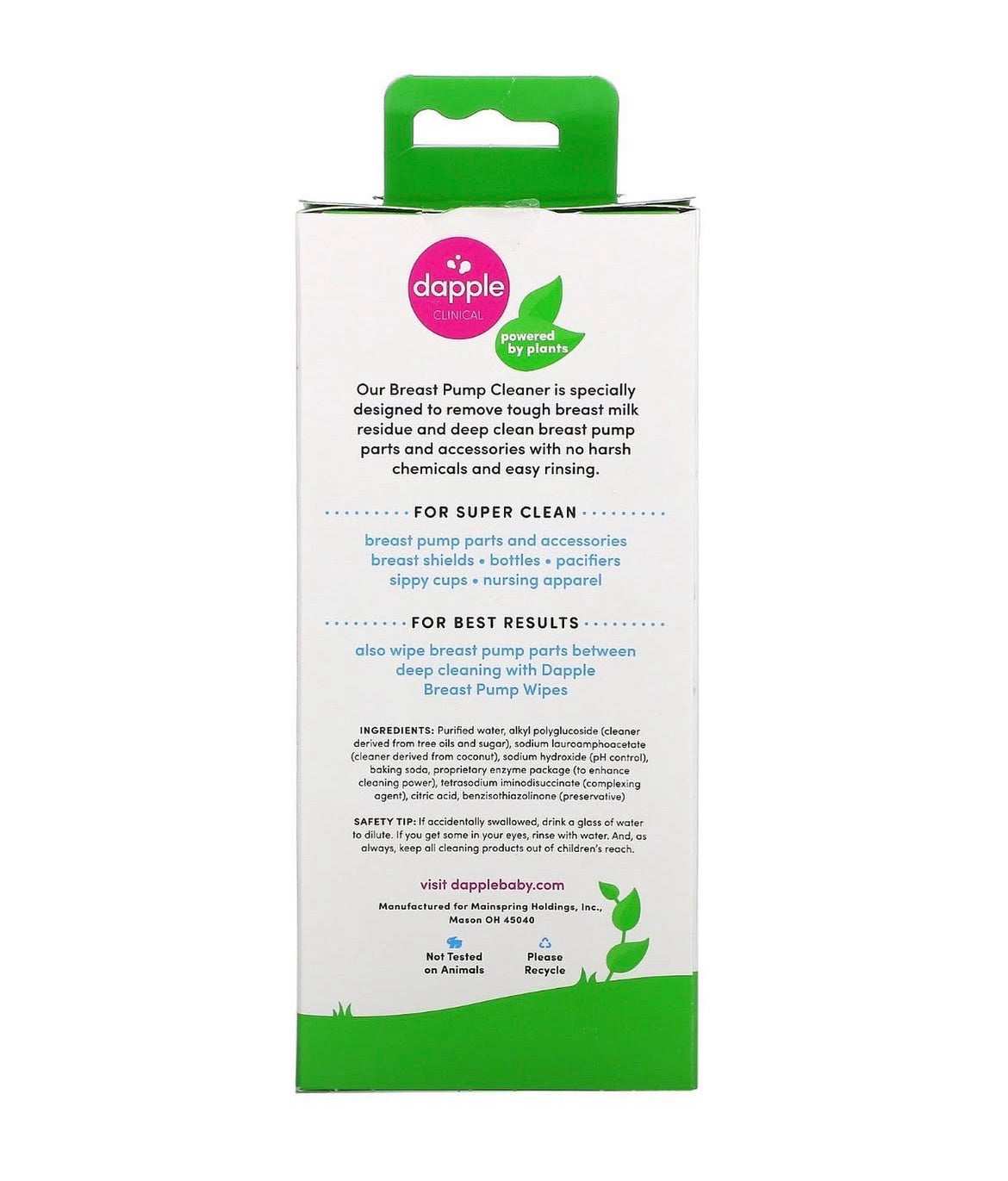 Clinical Plant Based Breast Pump Cleaner 237ml - Fragrance Free
