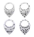 Tiny Toes Baby Bibs Set of 4