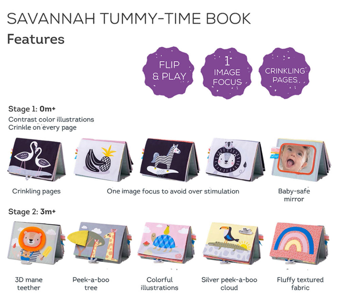 Taf Toys Savannah Tummy Time Book