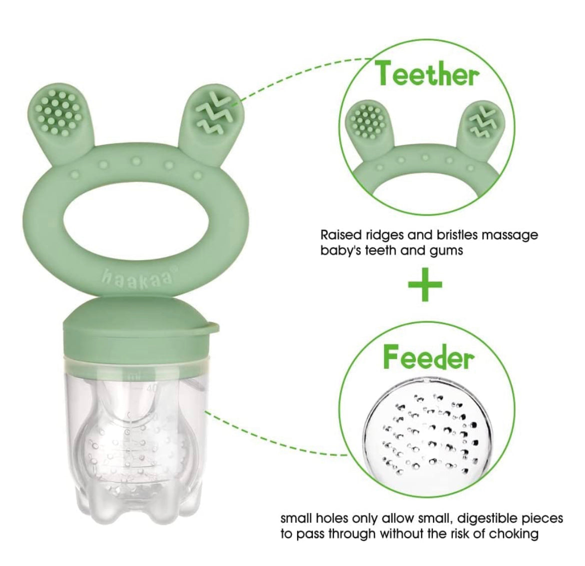 Haakaa Baby Fruit Food Feeder Pacifier Milk Frozen Set