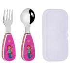 Rainbow Skool Kids Spoon & Fork Set