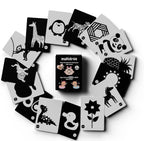 Makidrise Black & White Baby Sensory 60 Flash Cards