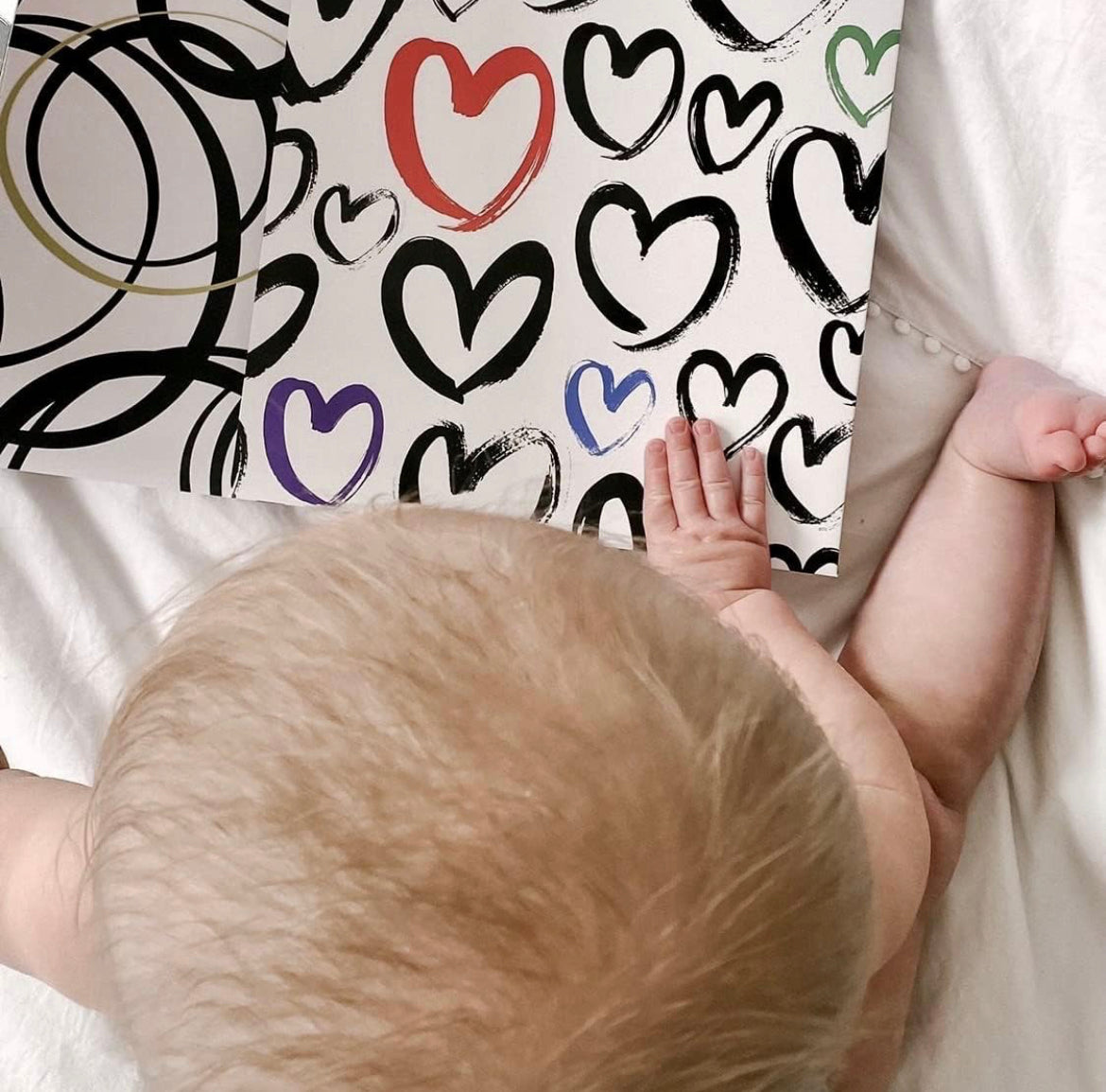 My Little Learner High Contrast Pattern Tummy Time Sensory Fold Out Board Book