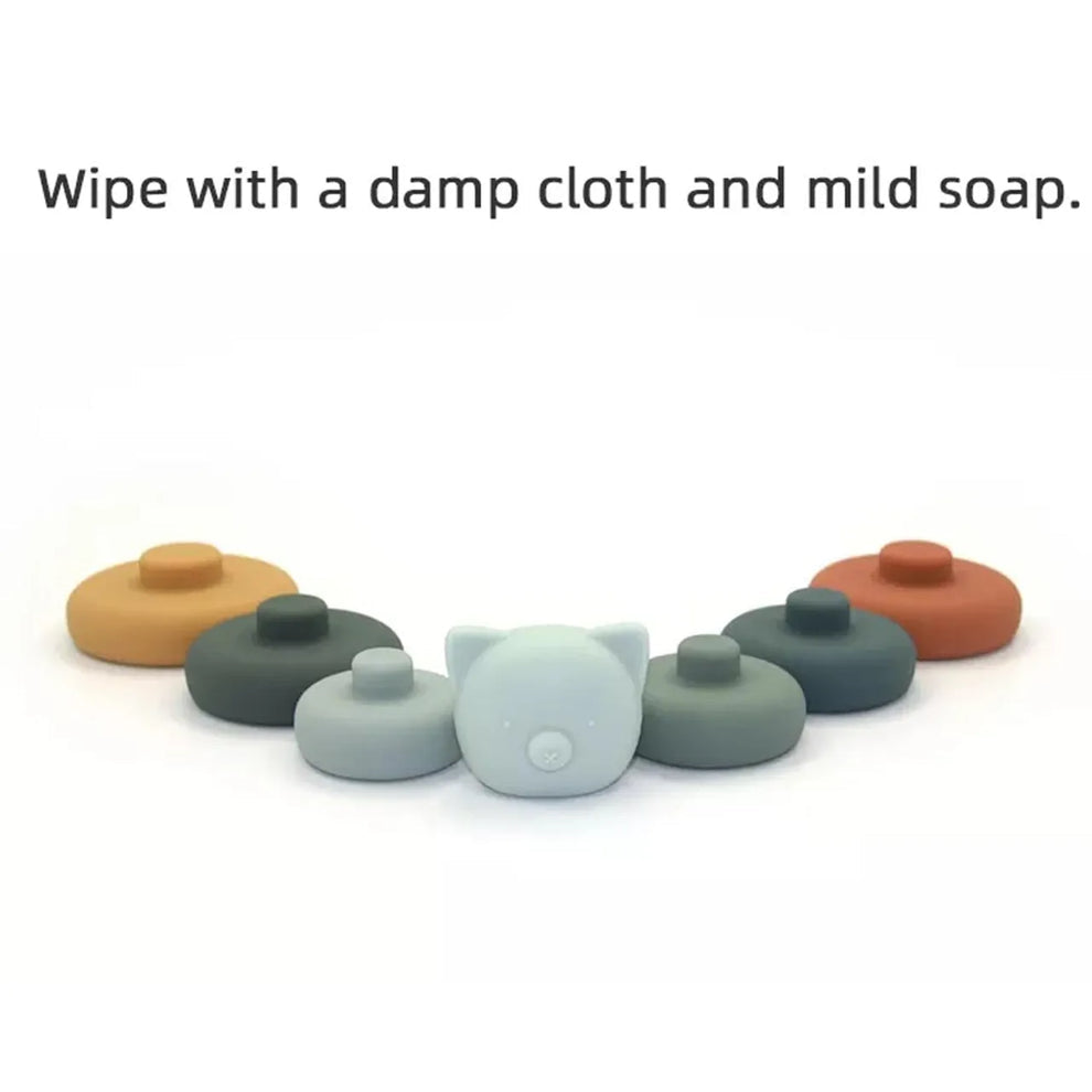 Twinkle Circular Silicone Stacker - Bear