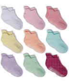 جوارب للأطفال مانعة للانزلاق مع نعال مانعة للانزلاق - ٩ أزواج