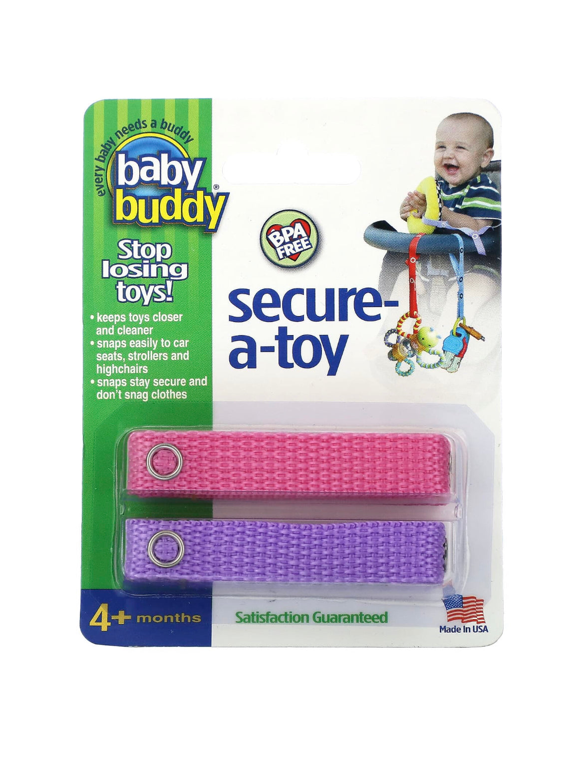 Baby Buddy Secure A Toy 2 Straps