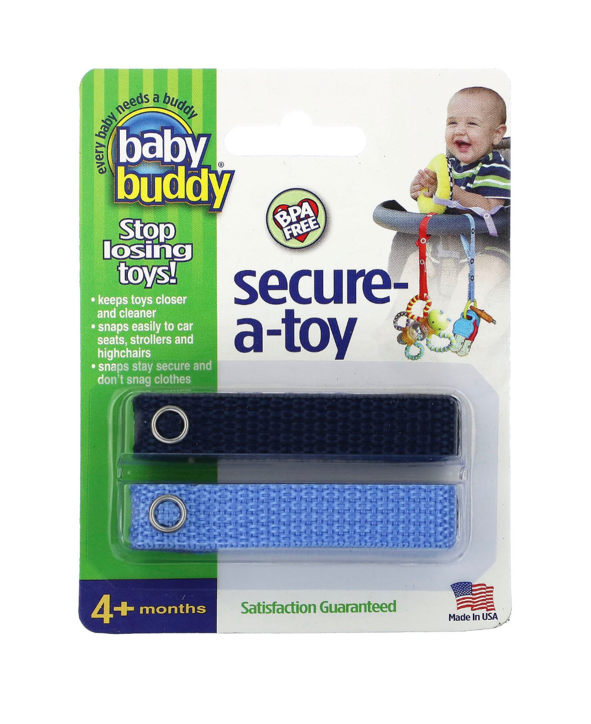 Baby Buddy Secure A Toy 2 Straps